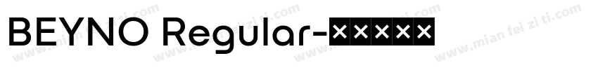 BEYNO Regular字体转换